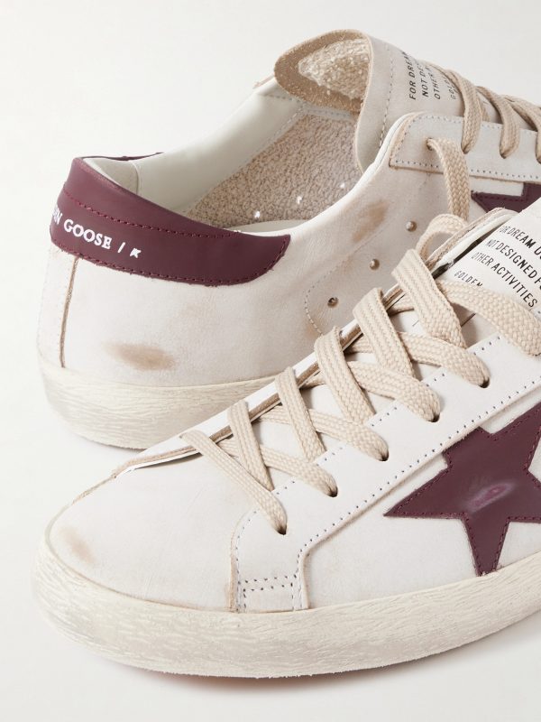 Super-Star Distressed Leather Sneakers - CU Super-Star Distressed Leather Sneakers - CU