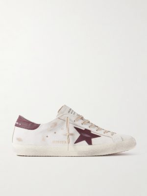 Super-Star Distressed Leather Sneakers Super-Star Distressed Leather Sneakers