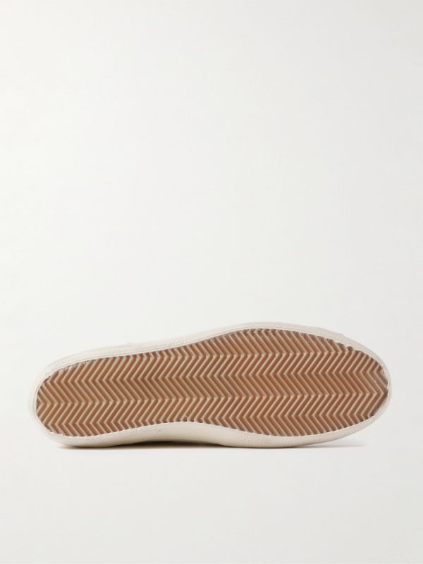 Super-Star Distressed Glossed-Trimmed Leather Sneakers - E1 Super-Star Distressed Glossed-Trimmed Leather Sneakers - E1