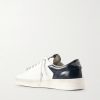 Stardan Suede-Trimmed Leather Sneakers - BK Stardan Suede-Trimmed Leather Sneakers - BK