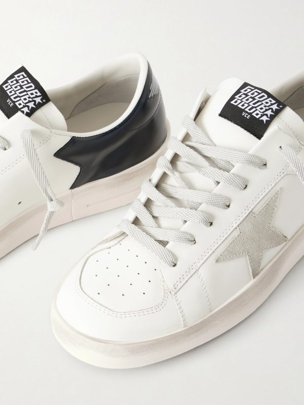 Stardan Suede-Trimmed Leather Sneakers - CU Stardan Suede-Trimmed Leather Sneakers - CU