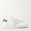 Stardan Suede-Trimmed Leather Sneakers Stardan Suede-Trimmed Leather Sneakers