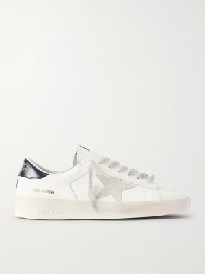 Stardan Suede-Trimmed Leather Sneakers