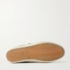 Soul Star Leather-Trimmed Distressed Suede Sneakers - E1 Soul Star Leather-Trimmed Distressed Suede Sneakers - E1