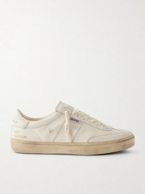 Soul-Star Distressed Leather Sneakers