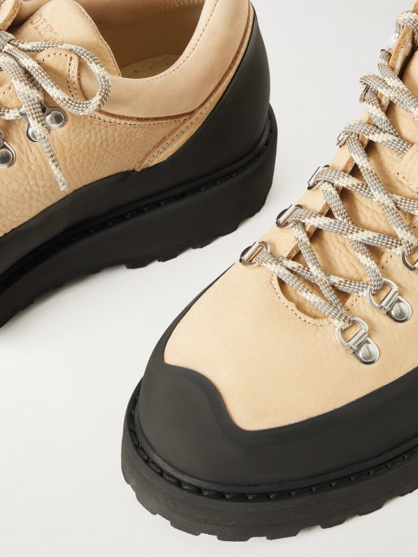 Cornaro Gomma Rubber and Suede-Trimmed Full-Grain Leather Sneakers - CU