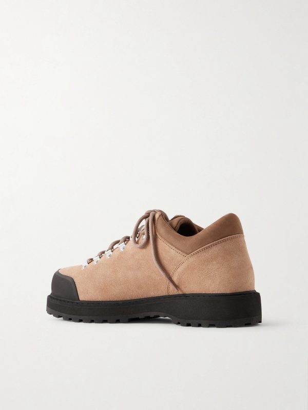 Cornaro Rubber-Trimmed Suede Sneakers - BK Cornaro Rubber-Trimmed Suede Sneakers - BK