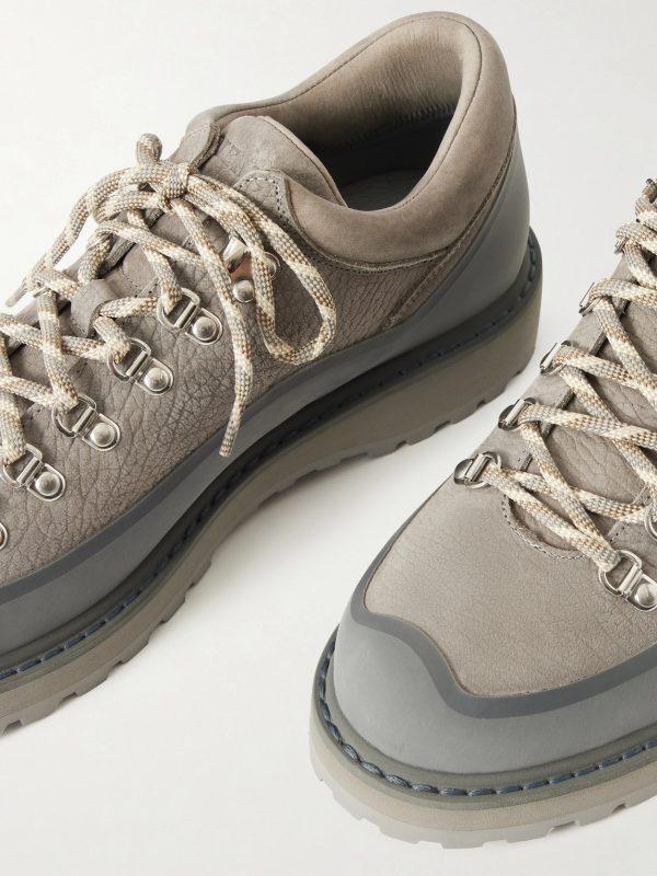 Cornaro Gomma Rubber and Suede-Trimmed Full-Grain Leather Sneakers - CU