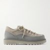 Cornaro Gomma Rubber and Suede-Trimmed Full-Grain Leather Sneakers