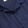 Camp-Collar Embroidered Pintucked Linen Shirt - E1 Camp-Collar Embroidered Pintucked Linen Shirt - E1
