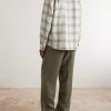 Checked Linen Shirt - BK Checked Linen Shirt - BK