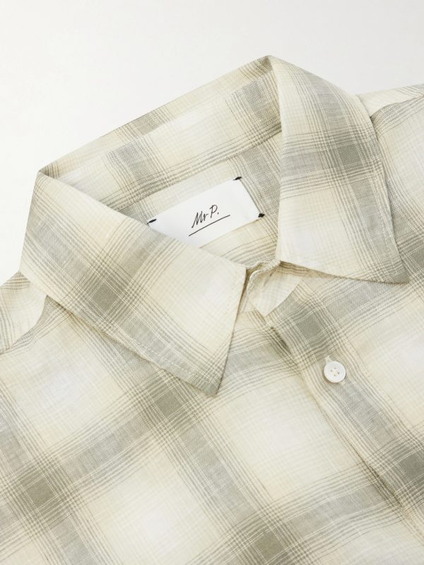 Checked Linen Shirt - E1 Checked Linen Shirt - E1