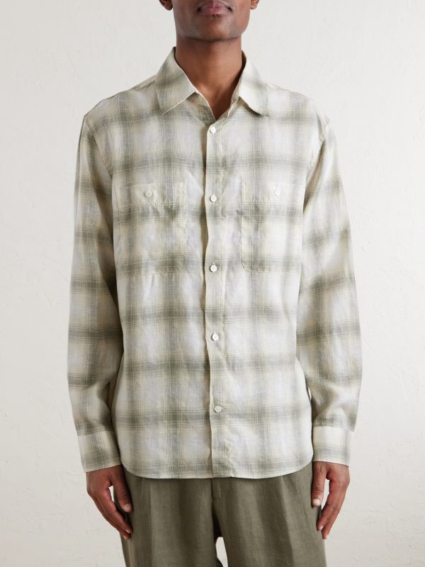 Checked Linen Shirt - FR Checked Linen Shirt - FR