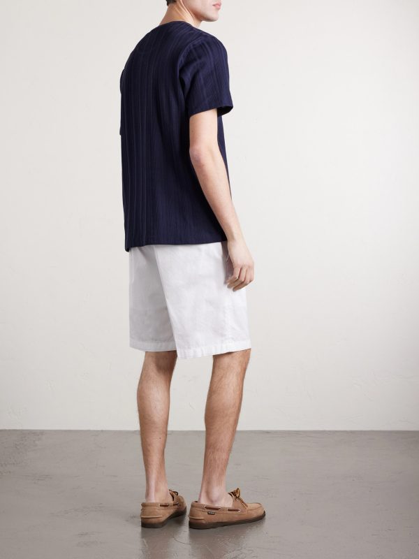 Textured Organic Cotton T-Shirt - BK