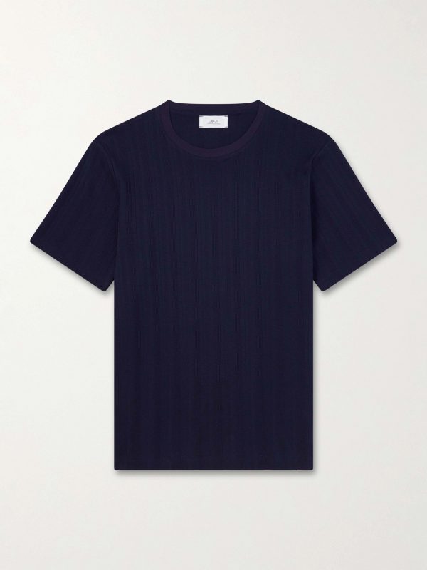 Textured Organic Cotton T-Shirt