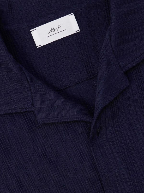Camp-Collar Textured Organic Cotton Shirt - E1 Camp-Collar Textured Organic Cotton Shirt - E1