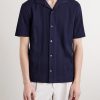 Camp-Collar Textured Organic Cotton Shirt - FR Camp-Collar Textured Organic Cotton Shirt - FR