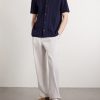 Camp-Collar Textured Organic Cotton Shirt - OU Camp-Collar Textured Organic Cotton Shirt - OU
