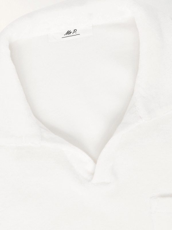Cotton and Silk-Blend Terry Polo Shirt - E1 Cotton and Silk-Blend Terry Polo Shirt - E1