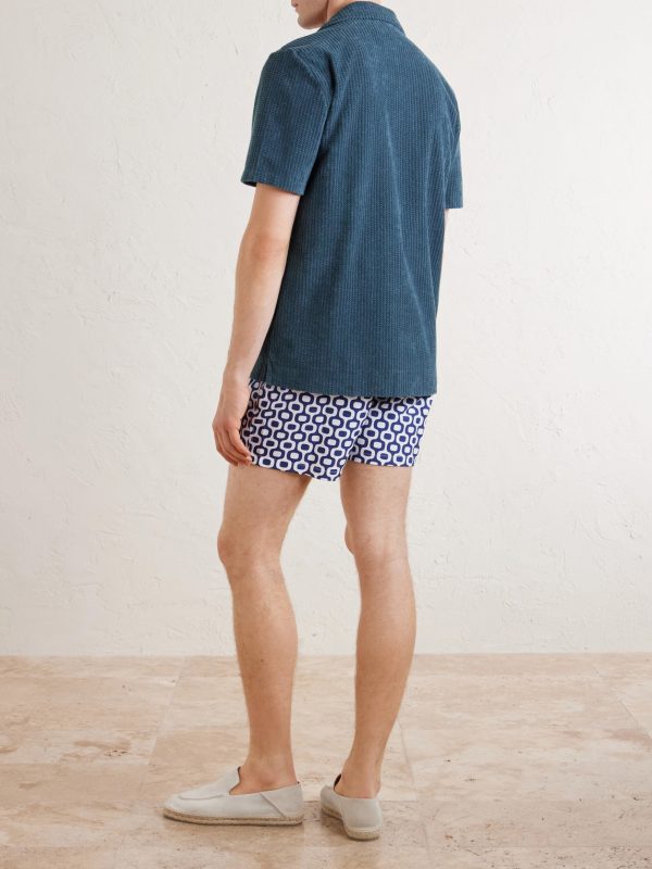 Camp-Collar Cotton-Terry Shirt - BK Camp-Collar Cotton-Terry Shirt - BK