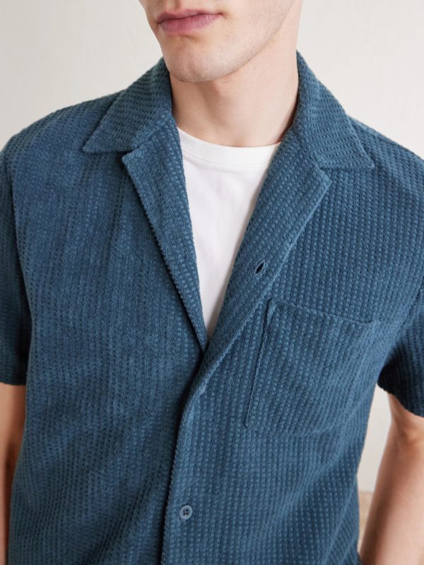 Camp-Collar Cotton-Terry Shirt - CU Camp-Collar Cotton-Terry Shirt - CU