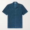 Camp-Collar Cotton-Terry Shirt Camp-Collar Cotton-Terry Shirt