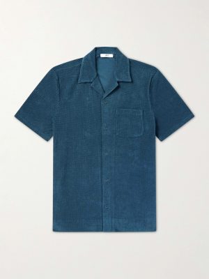 Camp-Collar Cotton-Terry Shirt Camp-Collar Cotton-Terry Shirt