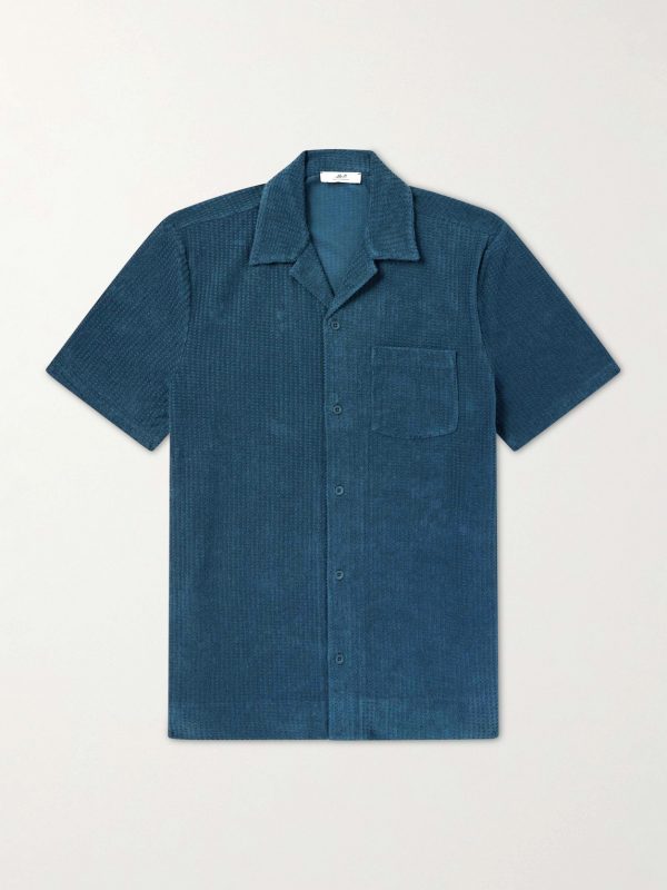 Camp-Collar Cotton-Terry Shirt Camp-Collar Cotton-Terry Shirt