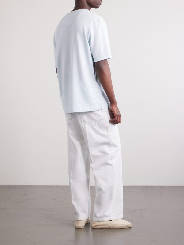Linen and Organic Cotton-Blend T-Shirt - BK Linen and Organic Cotton-Blend T-Shirt - BK