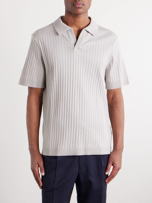 Knitted Cotton Polo Shirt - FR Knitted Cotton Polo Shirt - FR