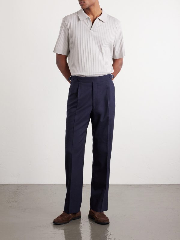 Knitted Cotton Polo Shirt - OU Knitted Cotton Polo Shirt - OU