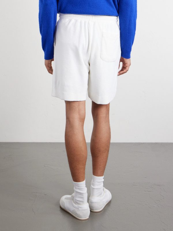 Straight-Leg Organic Cotton and Silk-Blend Terry Shorts - BK Straight-Leg Organic Cotton and Silk-Blend Terry Shorts - BK