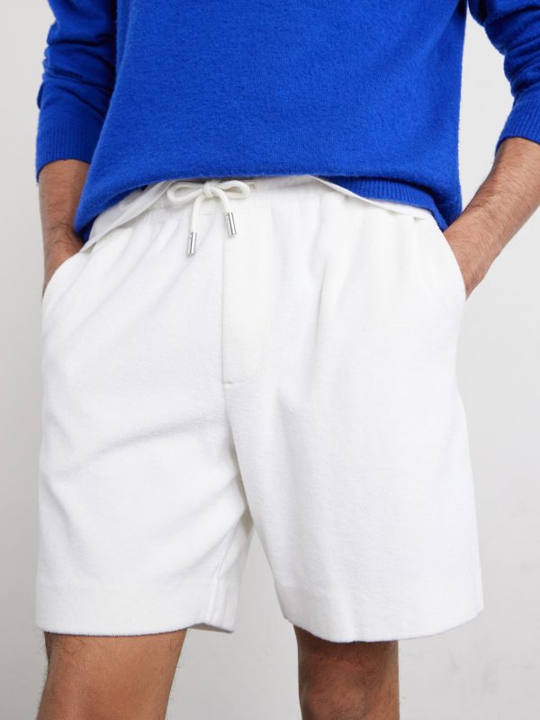 Straight-Leg Organic Cotton and Silk-Blend Terry Shorts - CU Straight-Leg Organic Cotton and Silk-Blend Terry Shorts - CU