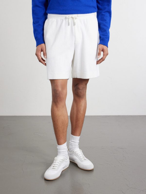Straight-Leg Organic Cotton and Silk-Blend Terry Shorts - FR Straight-Leg Organic Cotton and Silk-Blend Terry Shorts - FR