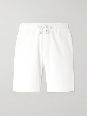 Straight-Leg Organic Cotton and Silk-Blend Terry Shorts Straight-Leg Organic Cotton and Silk-Blend Terry Shorts
