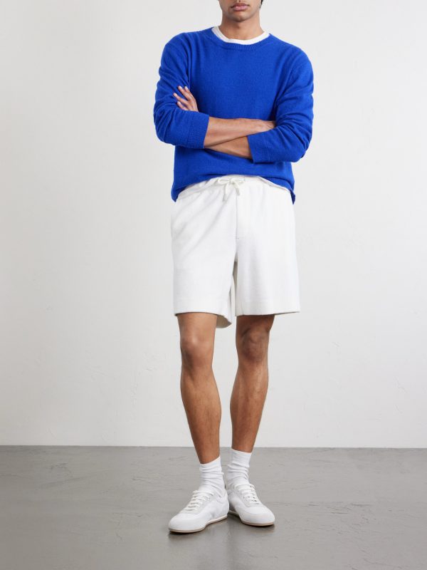 Straight-Leg Organic Cotton and Silk-Blend Terry Shorts - OU Straight-Leg Organic Cotton and Silk-Blend Terry Shorts - OU