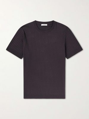 Ribbed Organic Cotton T-Shirt Ribbed Organic Cotton T-Shirt