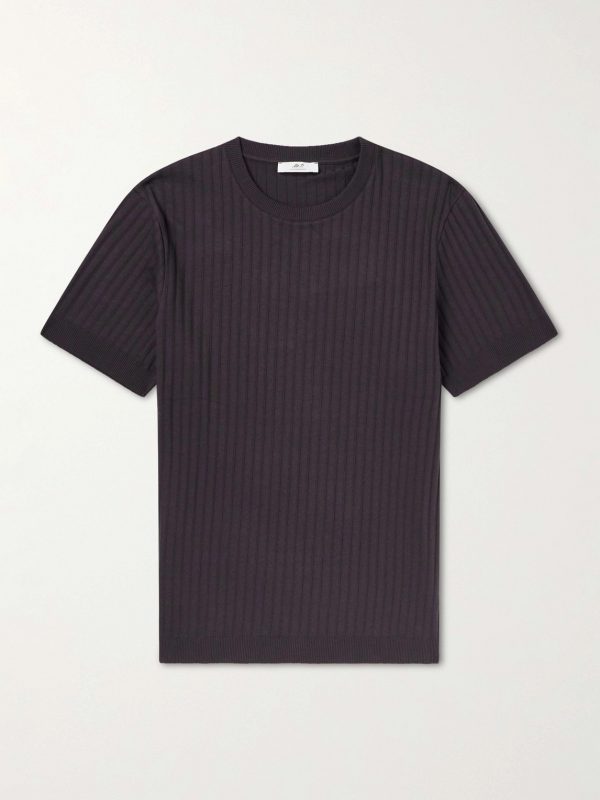 Ribbed Organic Cotton T-Shirt Ribbed Organic Cotton T-Shirt