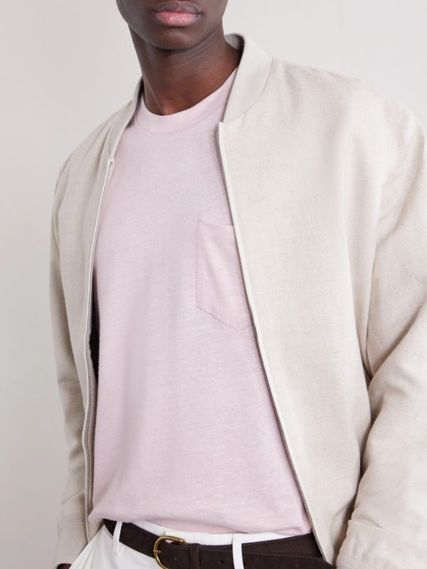 Linen and Organic Cotton-Blend T-Shirt - CU