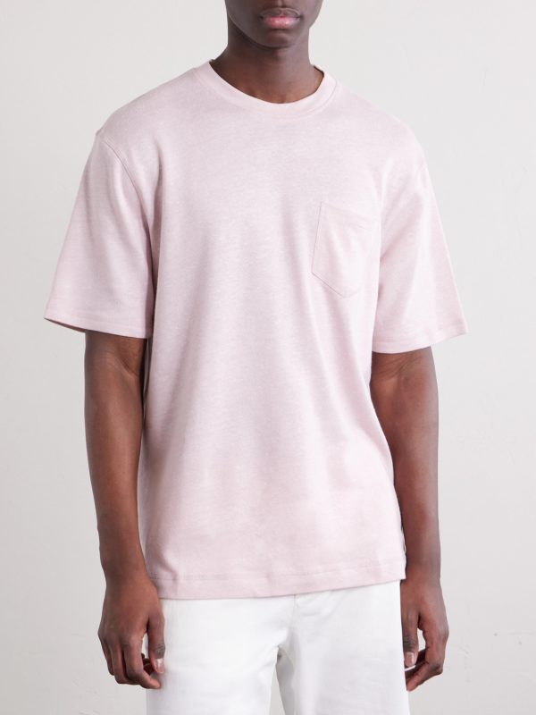 Linen and Organic Cotton-Blend T-Shirt - FR