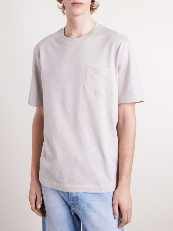 Linen and Organic Cotton-Blend T-Shirt - FR Linen and Organic Cotton-Blend T-Shirt - FR