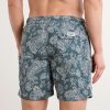 Straight-Leg Mid-Length Printed Swim Shorts - BK