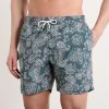 Straight-Leg Mid-Length Printed Swim Shorts - OU