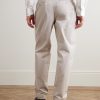 Taylor Straight-Leg Cotton-Gabardine Trousers - BK Taylor Straight-Leg Cotton-Gabardine Trousers - BK