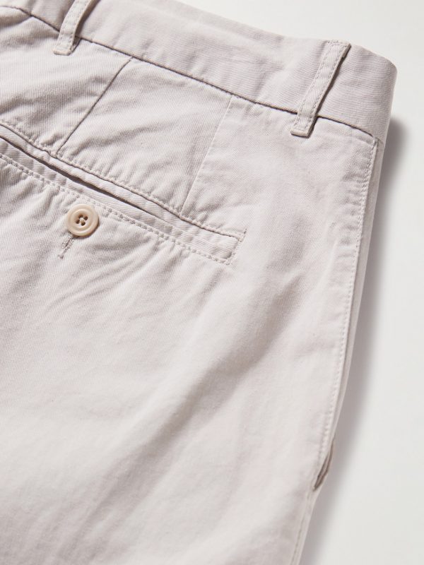 Taylor Straight-Leg Cotton-Gabardine Trousers - CU Taylor Straight-Leg Cotton-Gabardine Trousers - CU
