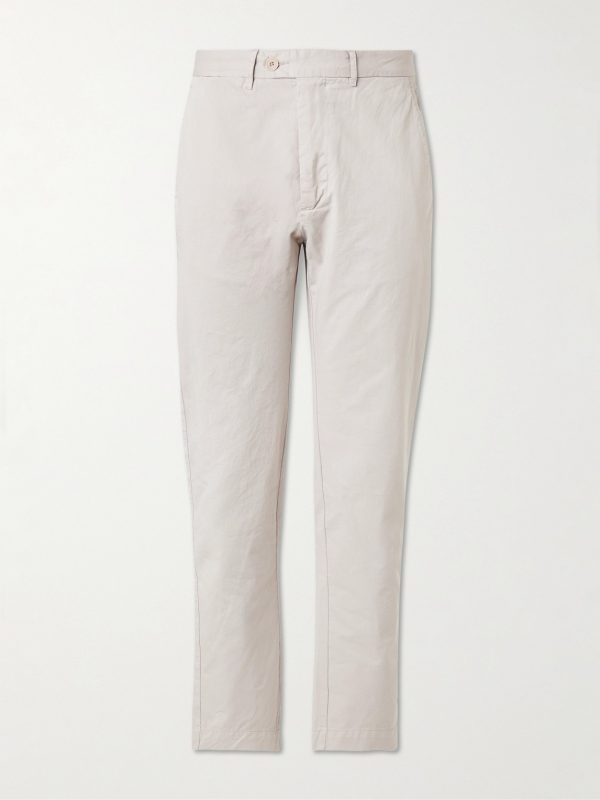Taylor Straight-Leg Cotton-Gabardine Trousers Taylor Straight-Leg Cotton-Gabardine Trousers