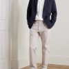 Taylor Straight-Leg Cotton-Gabardine Trousers - OU Taylor Straight-Leg Cotton-Gabardine Trousers - OU