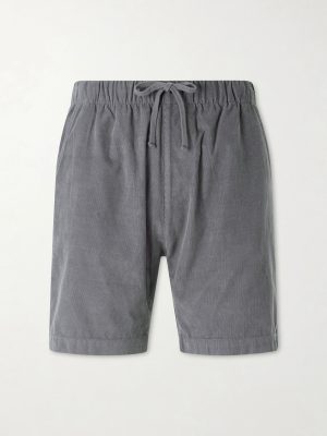 Straight-Leg Cotton-Corduroy Shorts