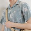 New Palmito Convertible-Collar Printed Cotton Shirt - CU