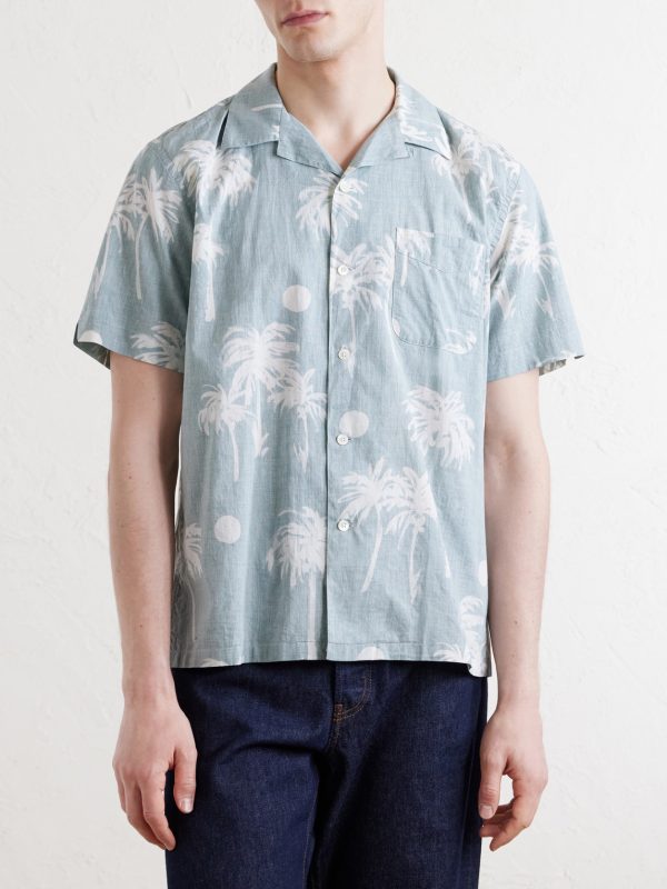 New Palmito Convertible-Collar Printed Cotton Shirt - FR